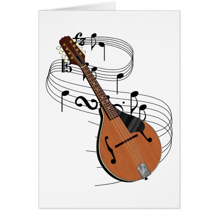 Mandolin Greeting Card