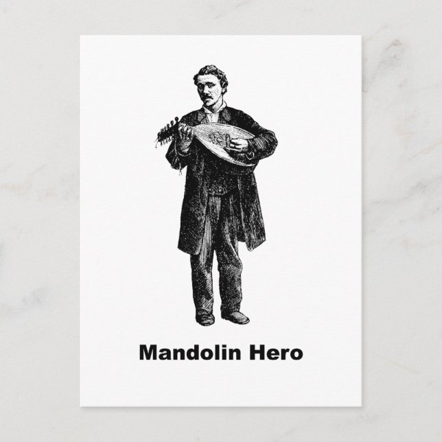 Mandolin Hero Postcard (Front)