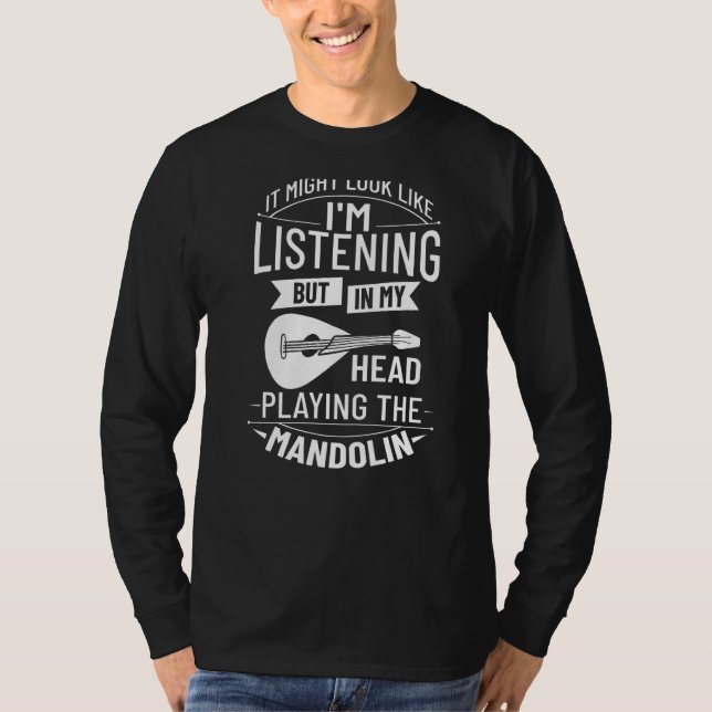 Mandolin Instrument Music Player Beginner Lesson   T-Shirt (Front)