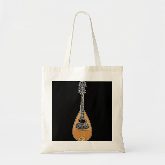 Mandolin Lover String Instrument Bluegrass Music Tote Bag (Front)