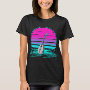Mandolin Lover Vintage Retro Sunset Mandolin 2 T-Shirt