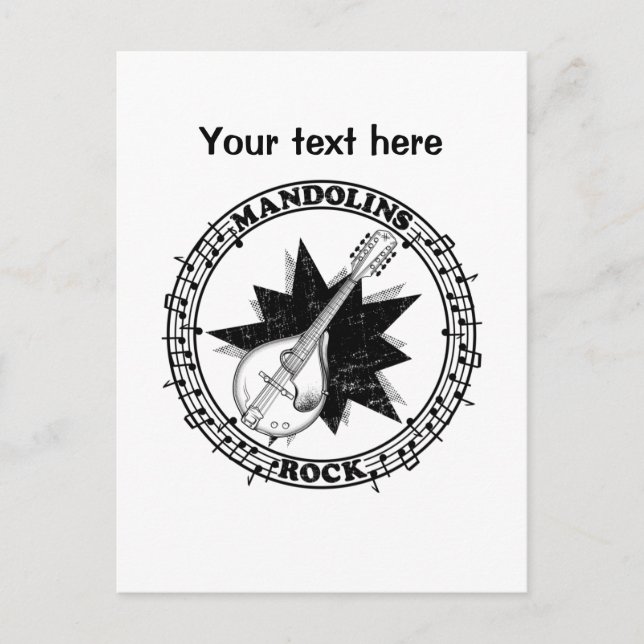 Mandolin Music Postcard (Front)