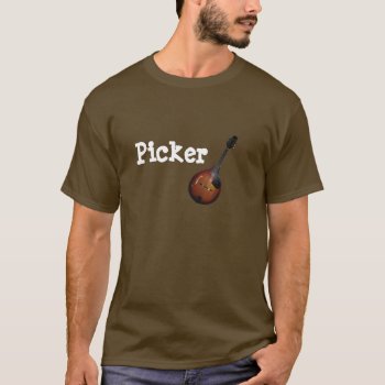 Mandolin Picker T-shirt by stradavarius at Zazzle