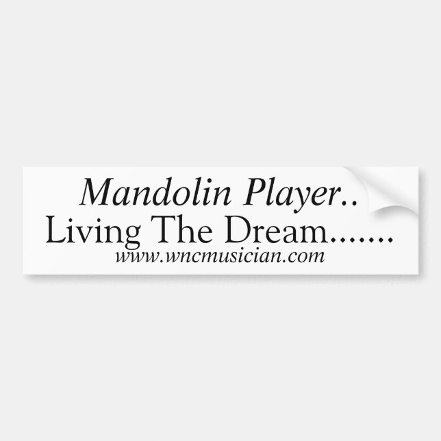Mandolin Player Sticker (Front)