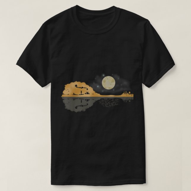 Mandolin Shirt Men Country Music Tshirt Moon Blueg (Design Front)