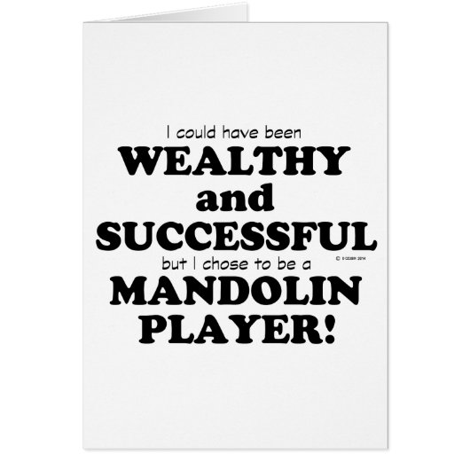 Mandolin Wealthy & Successful Cards (Front)