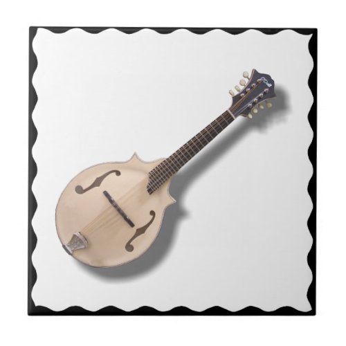 MANDOLIN WITH  BLACK FRAME_TILE TILE