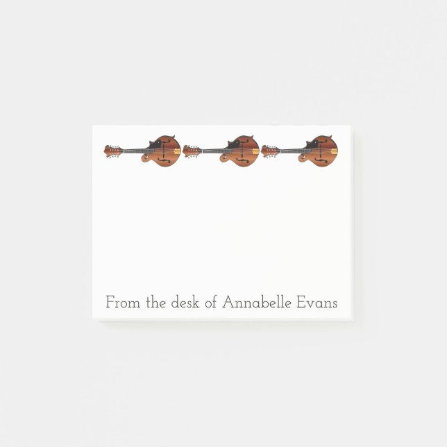 Mandolins Personalize Post-it Notes (Front)