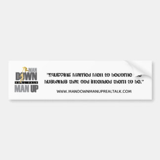 ManDownManUp_logo-01 Bumper Sticker