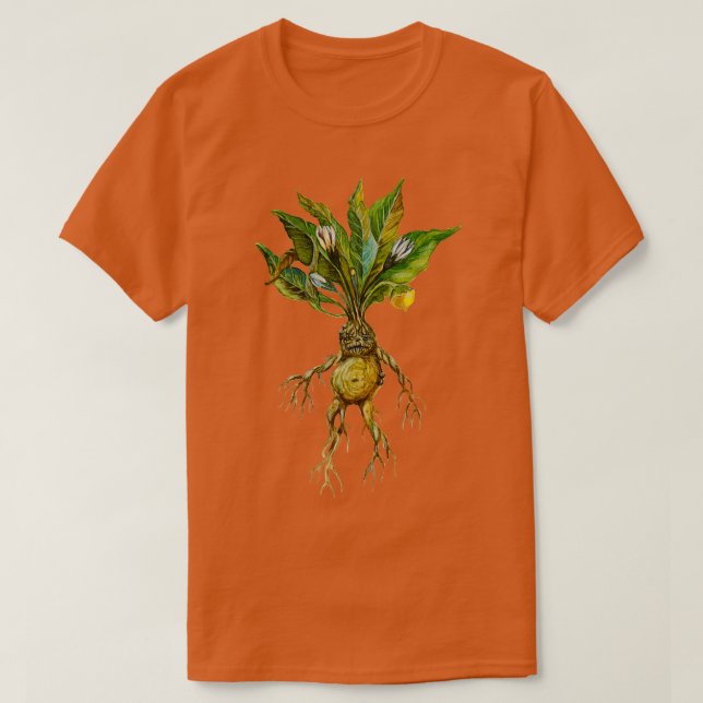 Mandrake Alchemy Herb T-Shirt (Design Front)