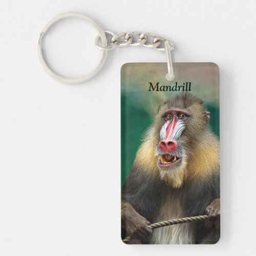 Mandrill African Ape Keychain