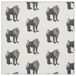 Mandrill cartoon illustration fabric
