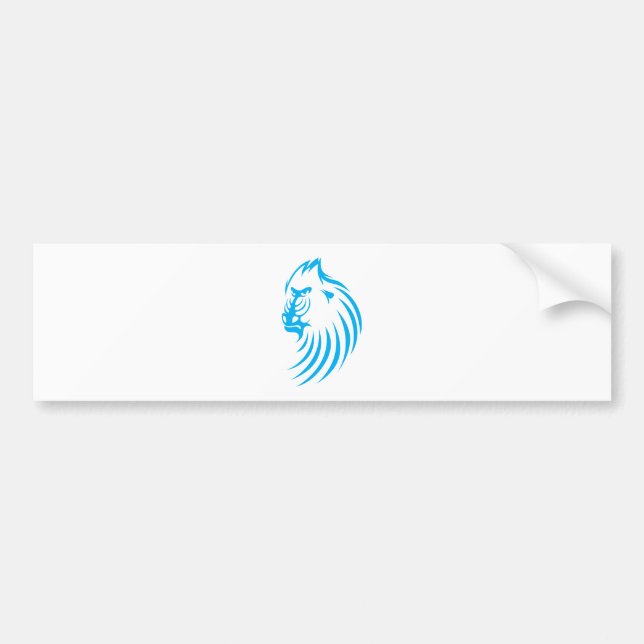 Mandrill in Swish Drawing Style Bumper Sticker (Front)