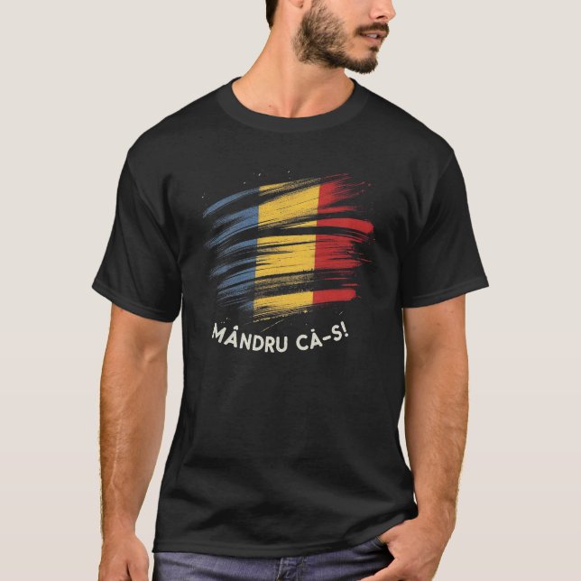 Mandru ca-s roman ribbon T-Shirt (Front)