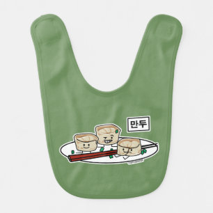 Mandu Korean dumpling dim sum breakfast hangul Baby Bib