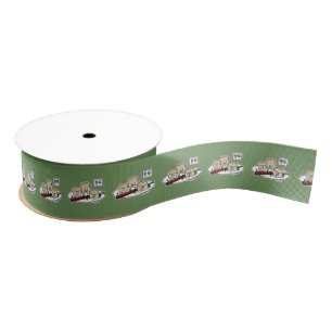 Mandu Korean dumpling dim sum breakfast Hangul Grosgrain Ribbon