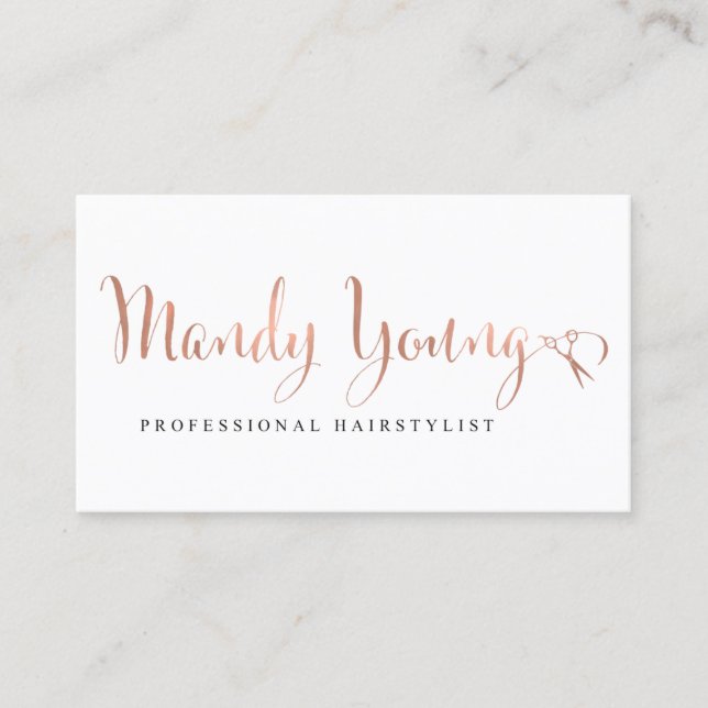 Mandy Young Custom - Not Editable Template Business Card (Front)