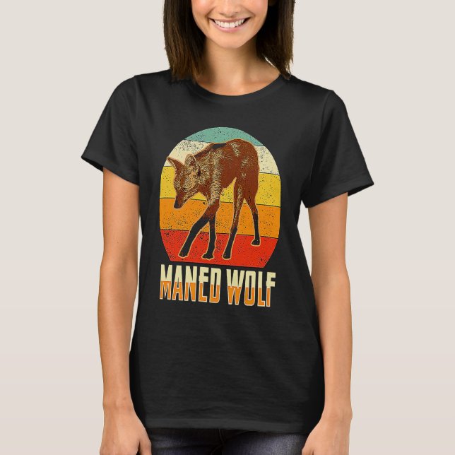 Maned Wolf South America Animal  2 T-Shirt (Front)