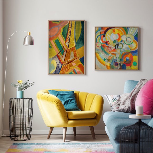 Manège de Cochons | Robert Delaunay Framed Art (Creator Uploaded)