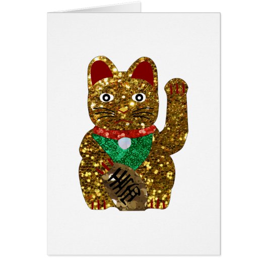 maneki neko cat cards (Front)