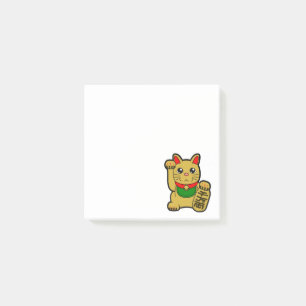 Maneki Neko: Golden Lucky Cat Post-it Notes