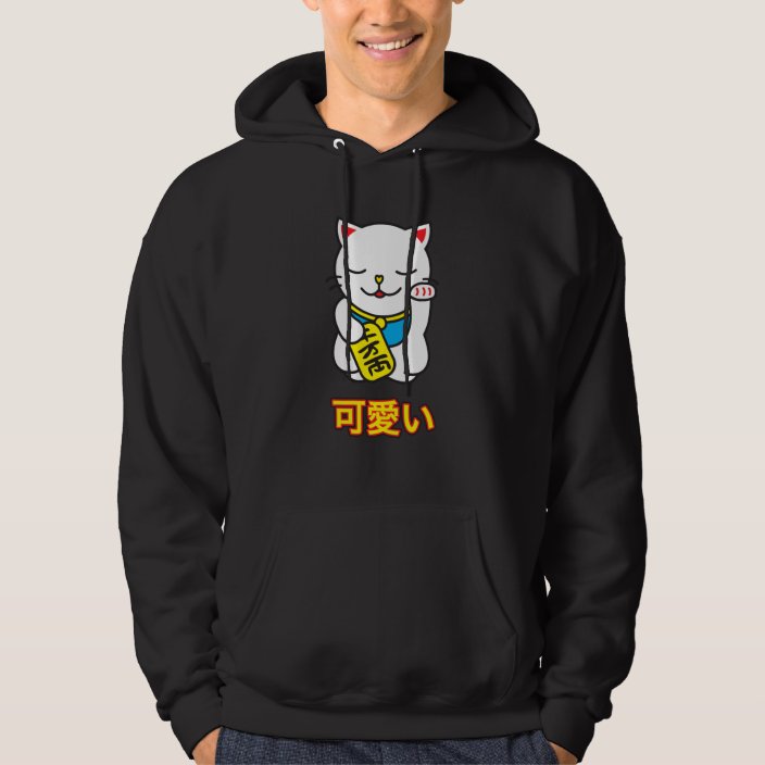 maneki neko hoodie