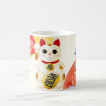 Maneki Neko Japanese Fortune Cat Coffee Mug at Zazzle
