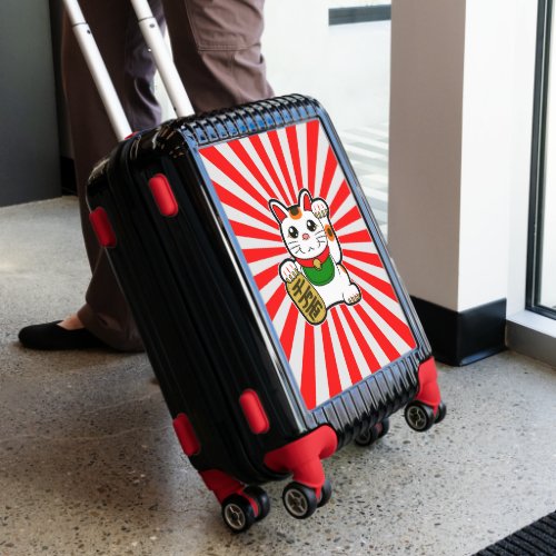 Maneki Neko Japanese Lucky Cat  Luggage