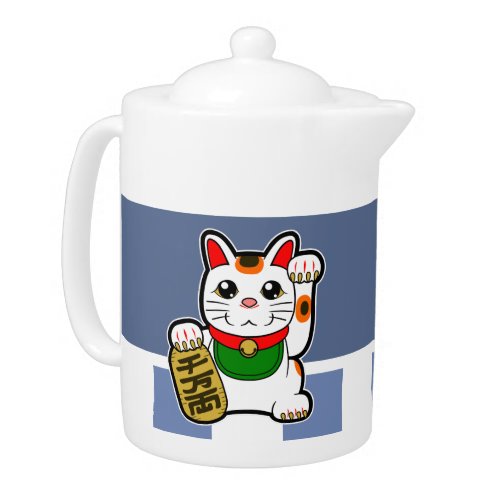 Maneki Neko Japanese Lucky Cat Teapot