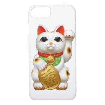 Maneki-neko  Lucky Cat Iphone 8/7 Case by Caliburr at Zazzle