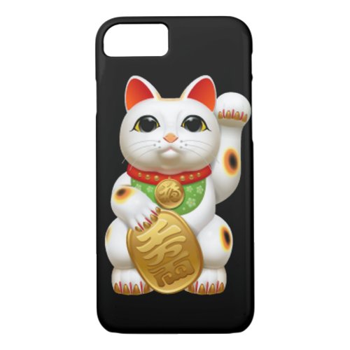 maneki_neko lucky cat japanese charm talisman welc iPhone 87 case