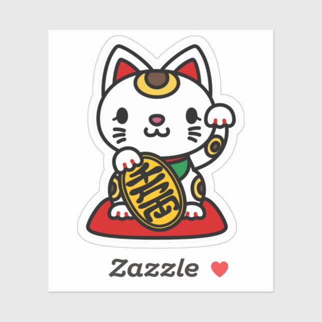 Maneki Neko (Lucky Cat) Sticker (Sheet)