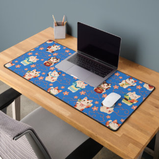 Maneki Neko Lucky Cats Desk Mat