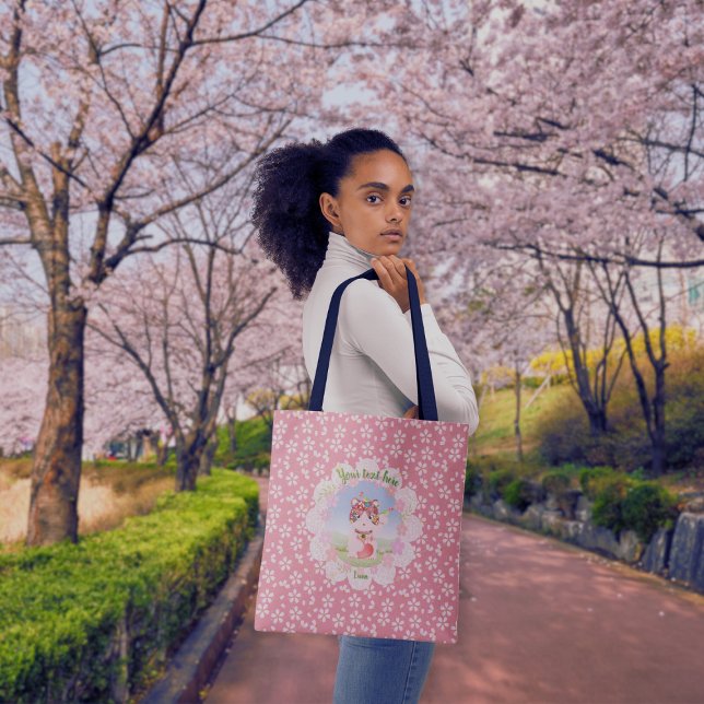 Maneki Neko Lucky Luna Tote Bag (Maneki Neko Lucky Luna Tote Bag)