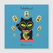 Maneki Neko Lucky Poilue magnetic card (Front)