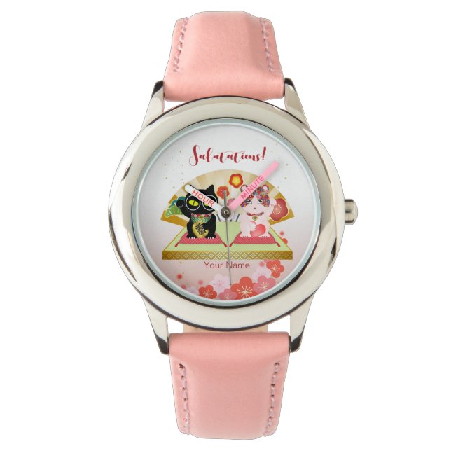 Maneki Neko Lucky Poiluna Watch (Front)