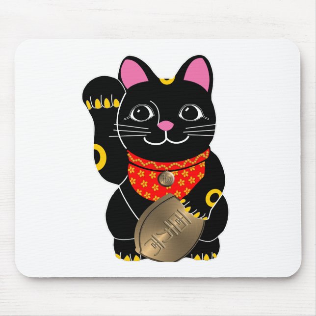 Maneki Neko Mouse Pad (Front)