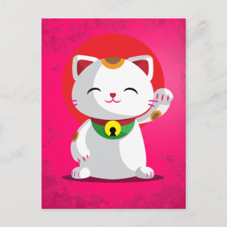 Maneki Neko Postcard