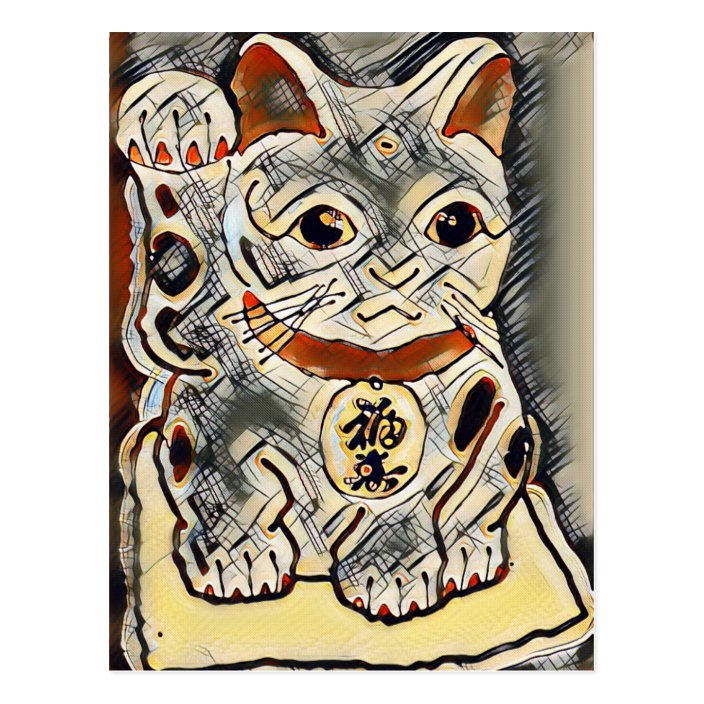 maneki neko playing cards