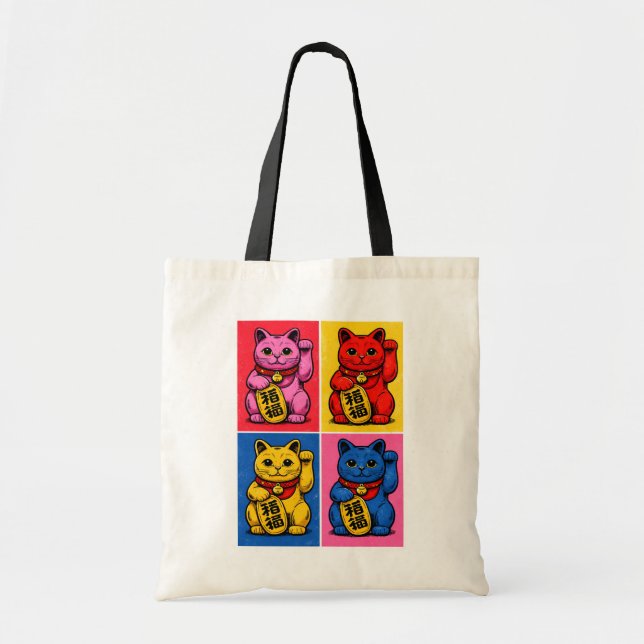 Maneki Neko Tote Bag (Front)