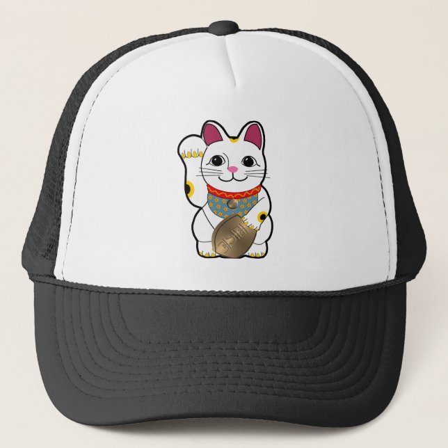 Maneki Neko Trucker Hat (Front)