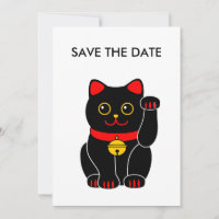Manekineko-Lucky cat(beckoning cat) Save The Date