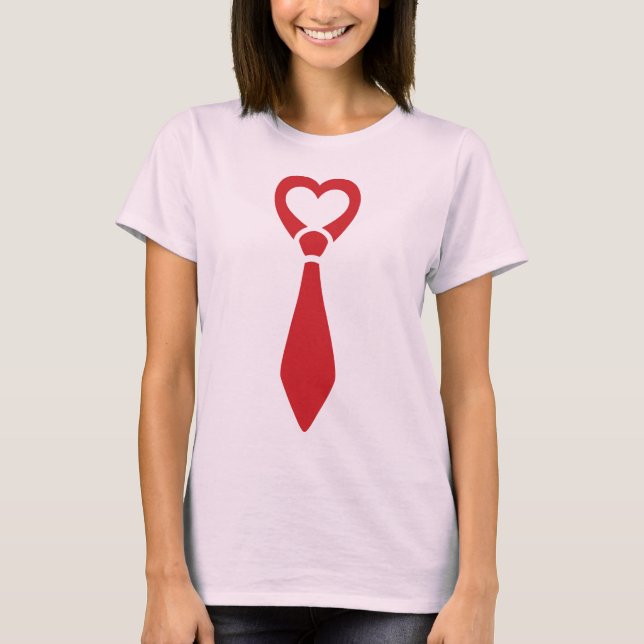 Manentine's Day Tie T-Shirt (Front)