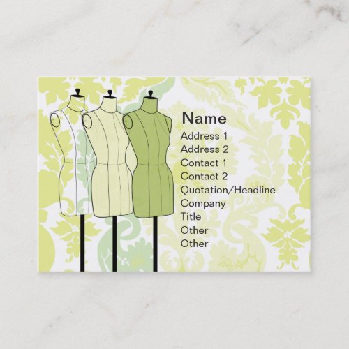 Manequins - Chubby Business Card Templates