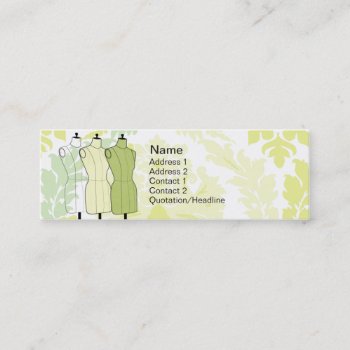 Manequins - Skinny Mini Business Card by ZazzleProfileCards at Zazzle