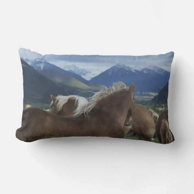 Manes & Mountains Pillow (Front)