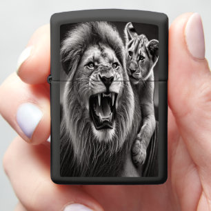 Mane's Warmth, Cub's Joyful Nip Zippo Lighter