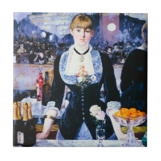 Manet Bar at the Folies Bergere Ceramic Tile (Front)