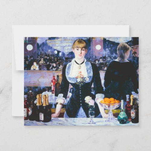 Manet Bar at the Folies Bergere Invitations