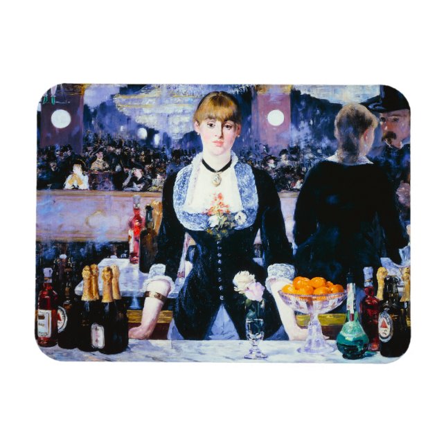 Manet Bar at the Folies Bergere Magnet (Horizontal)